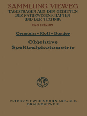 cover image of Objektive Spektralphotometrie